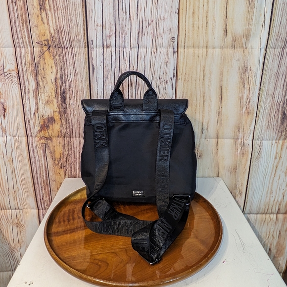 Mini Botkier Black Vinyl and Cloth Backpack in Great Condition - Picture 5 of 7